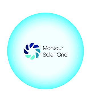 Montour Solar 2" Round Sticker