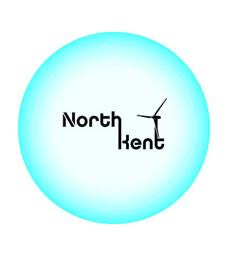 North Kent Wind 2" Round Sticker
