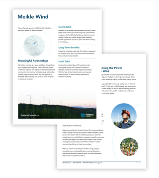 PA1P-S023 - Meikle Wind | Fact Sheet (Pack of 50)