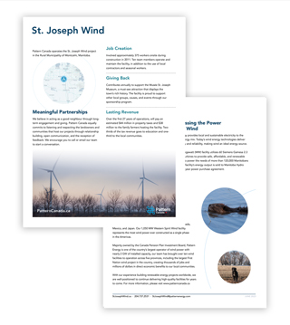 PA1P-S024 - St. Joseph Wind | Fact Sheet (Pack of 50)