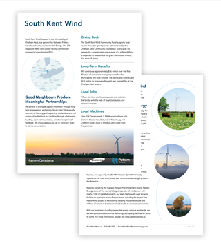 PA1P-S026 - South Kent Wind | Fact Sheet (Pack of 50)