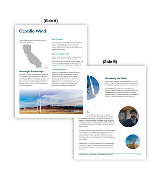 PA1P-S040 - Ocotillo Wind | Fact Sheet (Pack of 50)
