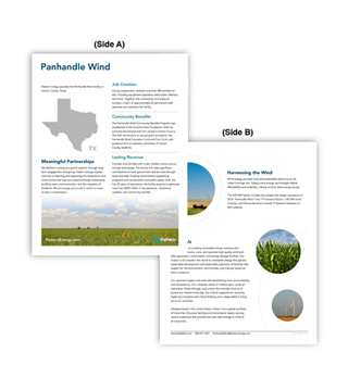 PA1P-S041 - Panhandle Wind | Fact Sheet (Pack of 50)