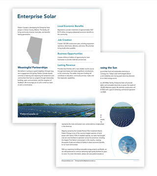 Enterprise Solar | Fact Sheet