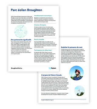 Broughton Wind | Factsheet FRENCH (Pack of 50)