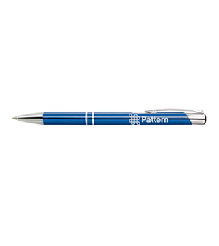 PA1-020 - Metal Pen - Ocean Blue/Silver (Black Ink)