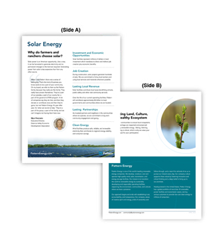 PA1P-S005 - Solar Energy Fact Sheet  (Pack of 50)