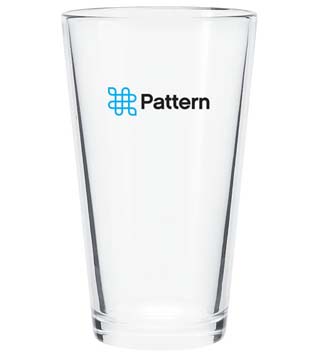 PE1-012 - Pattern Pint Glass